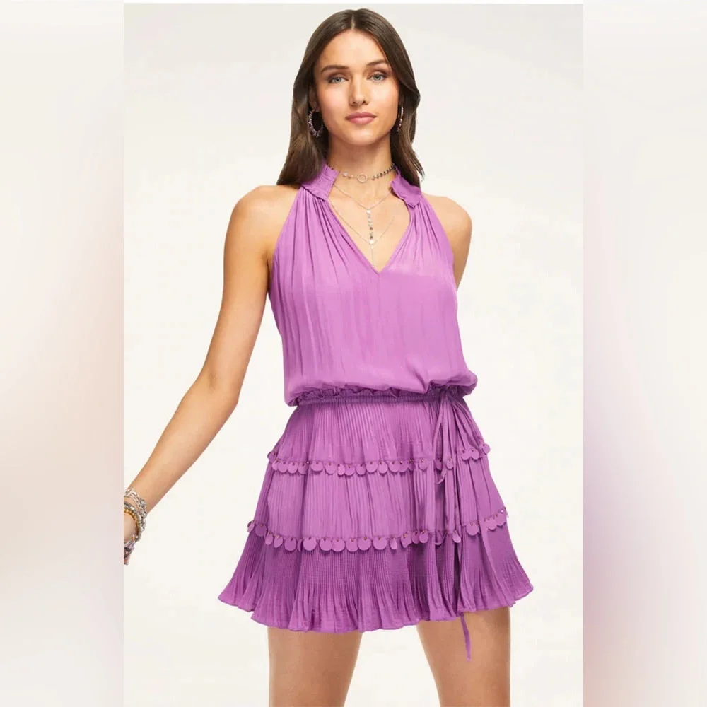 Ramy Brook Aaron dress in purple - Picture 1 of 5